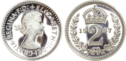 Elizabeth II (1952-2022) Maundy Set, 1957, Fourpence, Threepence, Twopence, Penny
