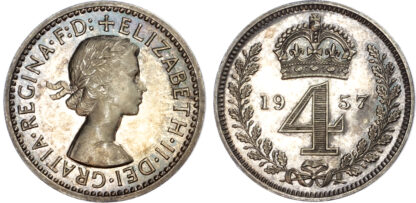 Elizabeth II (1952-2022) Maundy Set, 2006, Fourpence, Threepence, Twopence, Penny
