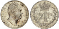 William IV (1830-1837) Maundy Set, 1835, Fourpence, Threepence, Twopence, Penny