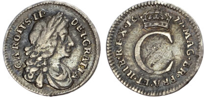 Charles II (1685-1688) Maundy Set, 1677, Fourpence, Threepence, Twopence, Penny