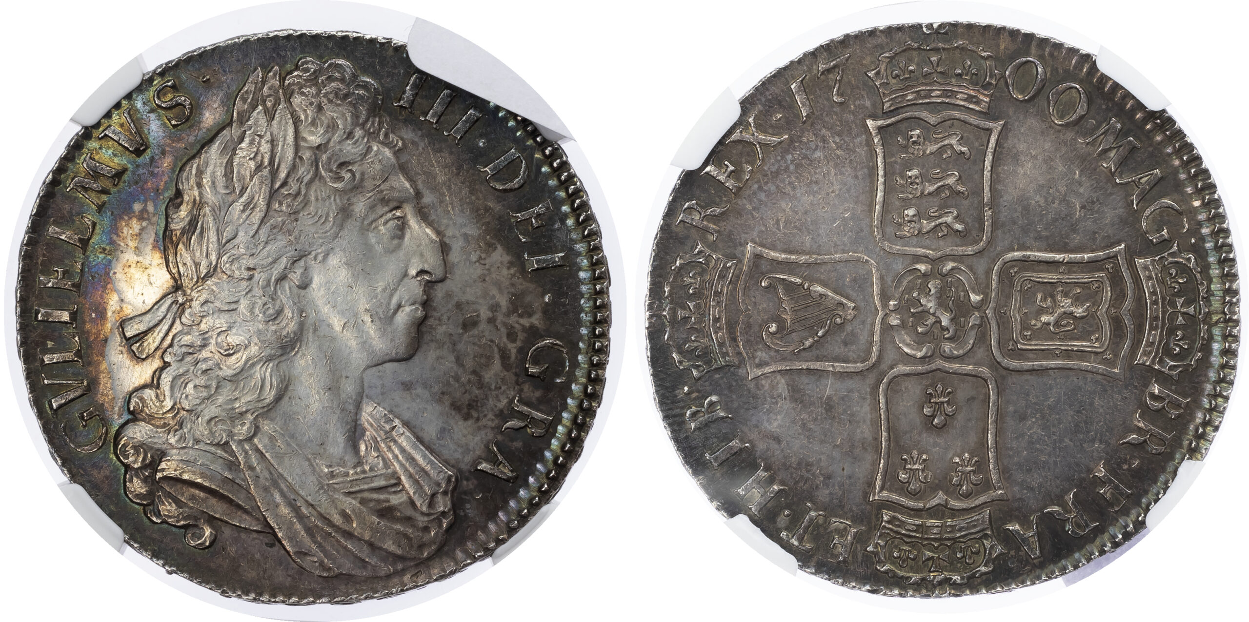 William III (1694-1702), Crown, 1700 DVODECIMO NGC MS 62