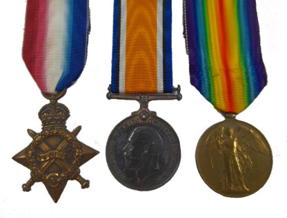 A 1914-15 Star Trio to Stoker1st Class Samuel William Davies