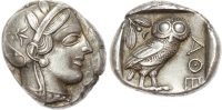 Attica, Athens, Silver Tetradrachm