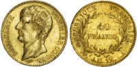 France, First Consulate, Napoleon I, gold 40 Francs