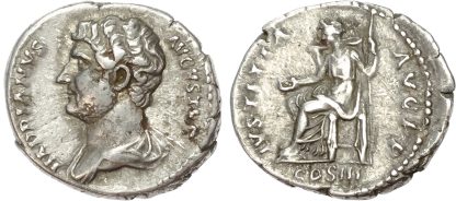 Hadrian Silver Denarius