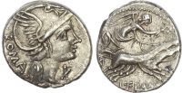 L. Flaminius Chilo Silver Denarius