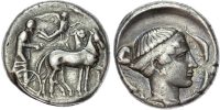Sicily, Syracuse, Second Democracy Silver Tetradrachm