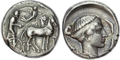 Sicily, Syracuse, Second Democracy Silver Tetradrachm