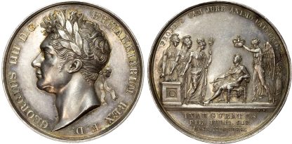 George IV, Coronation, 1821, silver medal