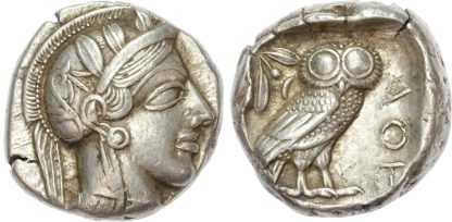 Attica, Athens Silver Tetradrachm