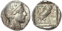 Attica, Athens Silver Tetradrachm
