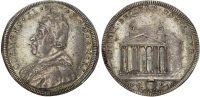 Italy, Papal States, Clement XI, silver Half Piastra, 1711