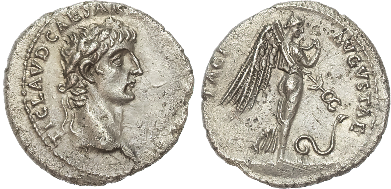 Claudius Silver Denarius