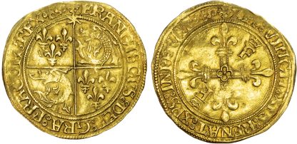 France, Francis I, Écu d’Or du Dauphine aux Solei