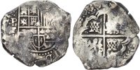 Bolivia, Philip IV, silver Cob of 8 Reales, 1639 PTR