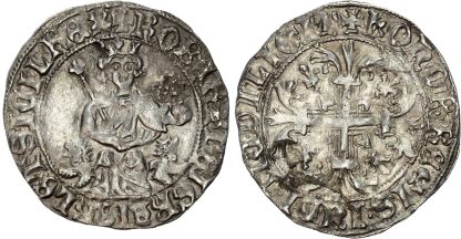 Italy, Naples, Robert of Anjou, silver Gigliato