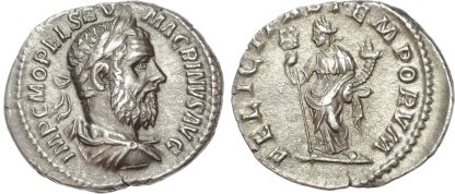 Macrinus Silver Denarius