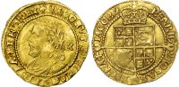James I, Third Coinage, Half‑Laurel, 1624,