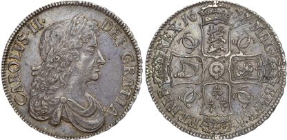 Charles II, Crown, 1677/6