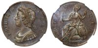 George II, Proof Halfpenny, 1729