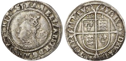 Elizabeth I, Sixpence, 1571