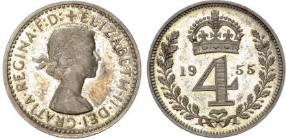 Elizabeth II, Maundy Set, 1955