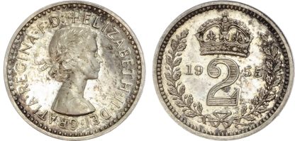 Elizabeth II, Maundy Set, 1955