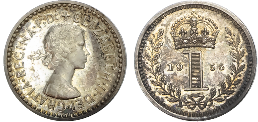 Elizabeth II, Maundy Set, 1955
