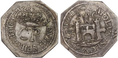 Charles I silver Octagonal Shilling, 1648