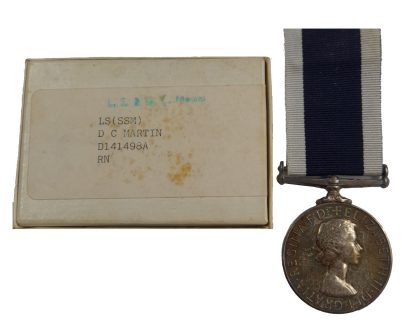 Royal Navy Long Service & Good Conduct Medal to Leading Seman D.C. Martin