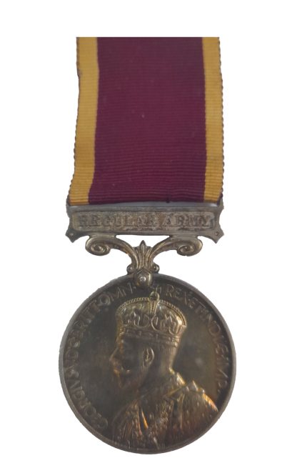 Army Long Service and Good Conduct Medal awarded to Staff Serjeant E.A.V. Linzey