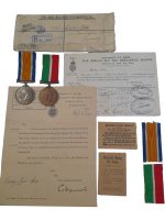 A Most Complete Grouping for The Great War Mercantile Marine Pair to Henry Lees of Grimsby