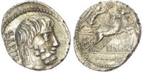 Roman Republic, L. Titurius L. f. Sabinus, Silver Denarius