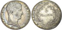 France, First Empire, Napoleon I, silver 5 Francs, AN 13 – 1804