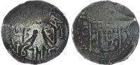 India (Portuguese), Joao IV, silver 2 Tangas, 1653