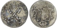 Italy, Papal States, Clement XII, silver Carlino da 5 Bolognini