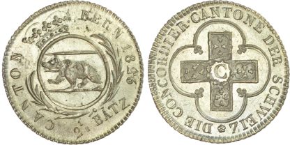 Switzerland, Bern, silver 2 ½  Batzen, 1826