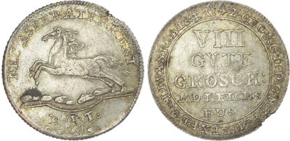 Germany, Brunswick-Calenberg-Hannover, silver ¼ Taler, 1742