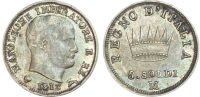 Italy, Napoleon I, silver 5 Soldi, 1813