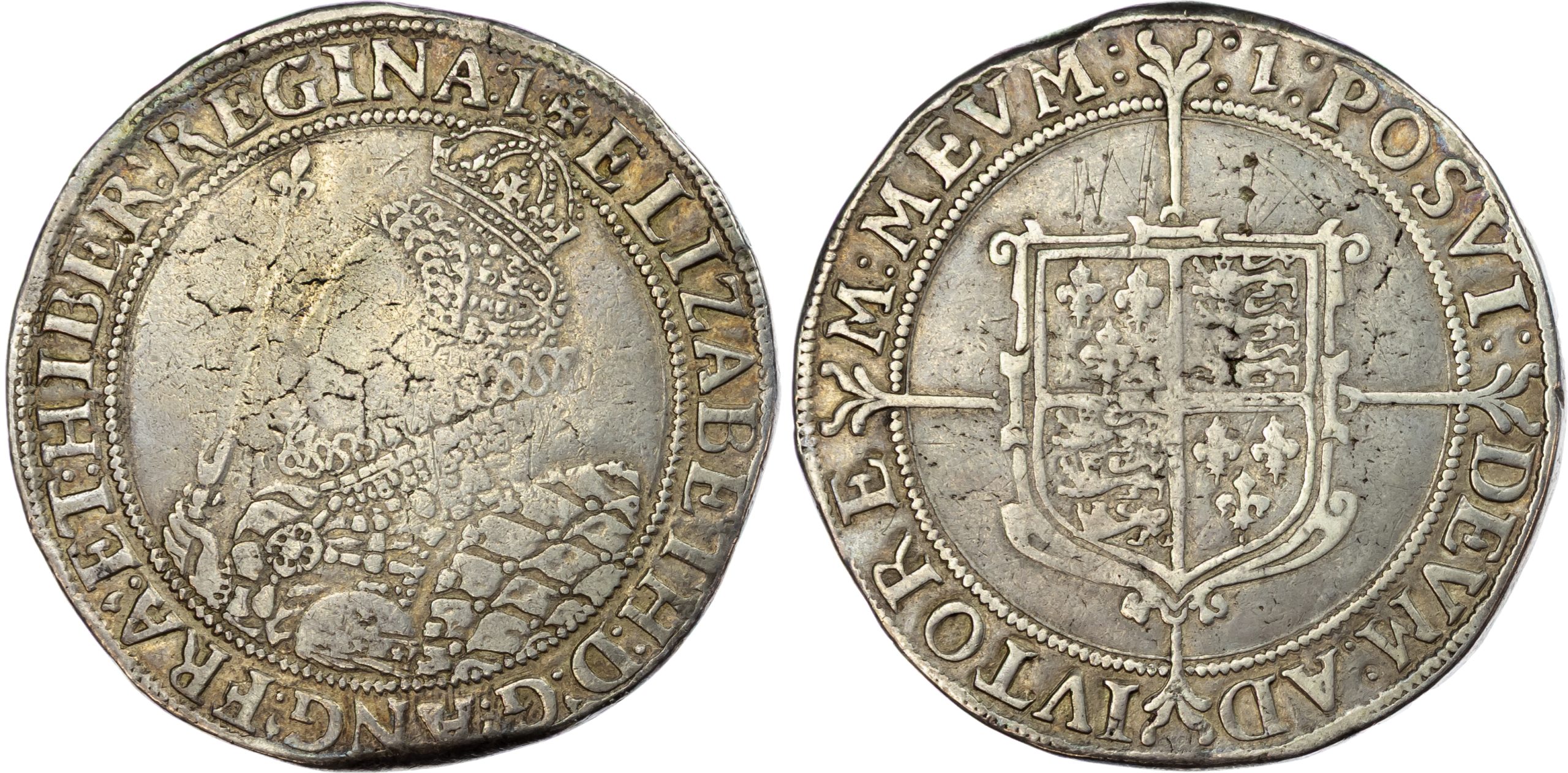 Elizabeth I, Silver Crown, Seventh Issue Elizabeth I, Silver Crown, Seventh Issue