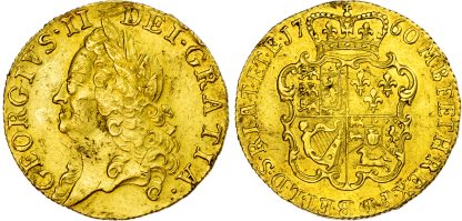 George II, Gold 'Old Head' Guinea, 1760