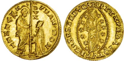 Italy, Venice, Francesco Donà (1545-1553), gold Zecchino