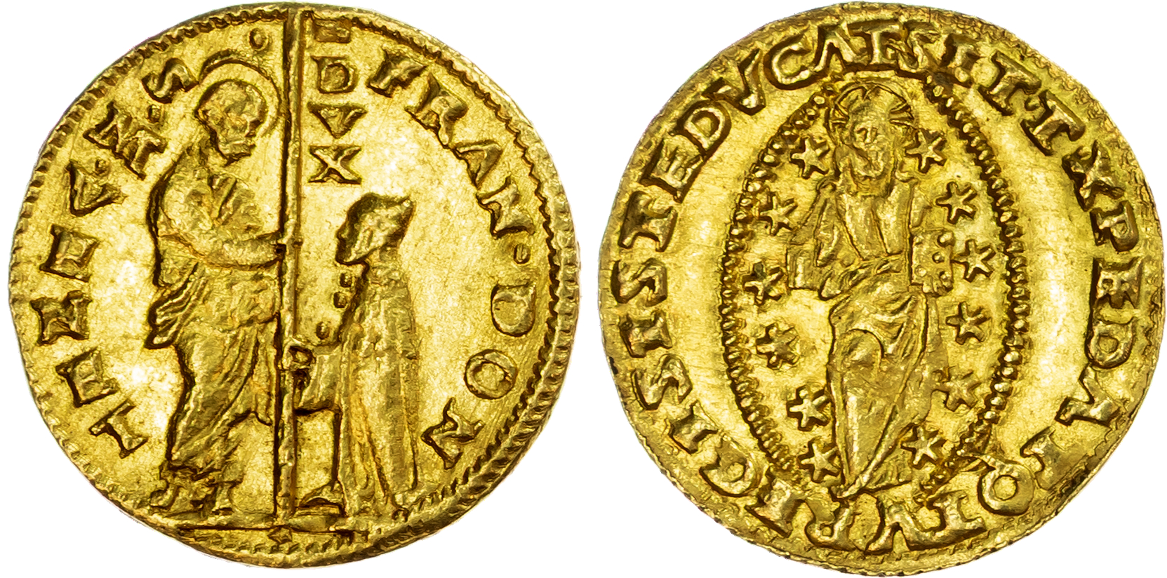 Italy, Venice, Francesco Donà (1545-1553), gold Zecchino