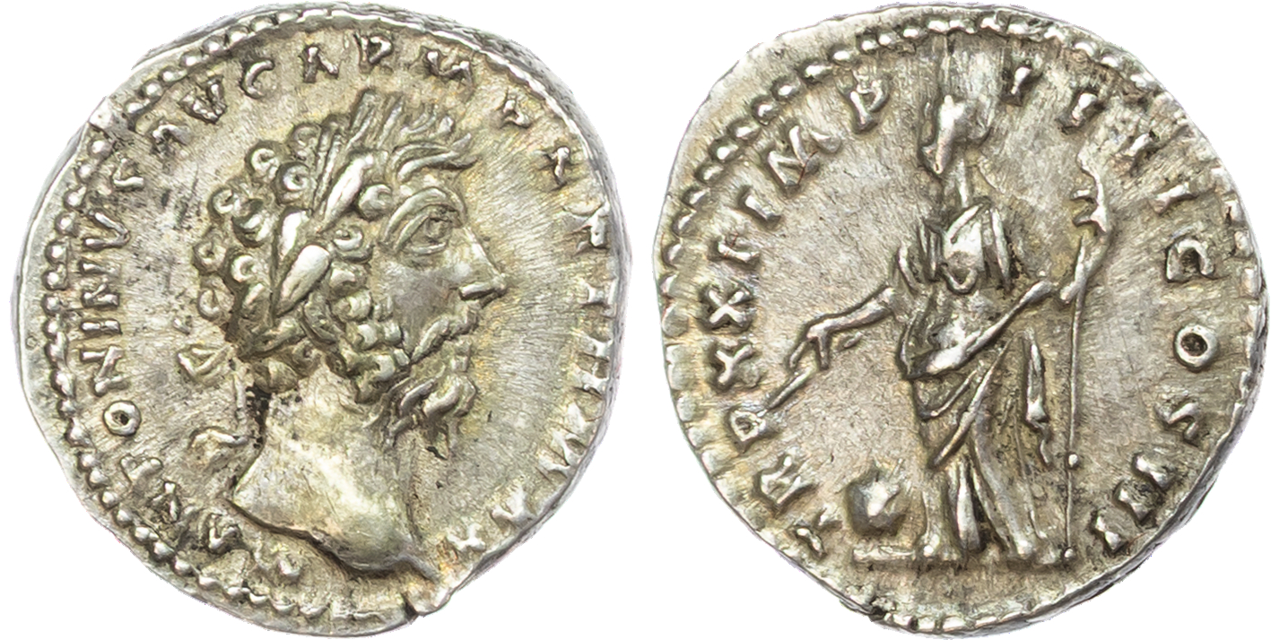 Marcus Aurelius, Silver Denarius