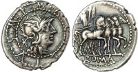 M. Acilius, Silver Denarius