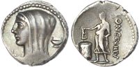 L. Cassius Longinus, Silver Denarius