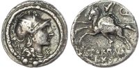 L. Manlius, Silver Denarius