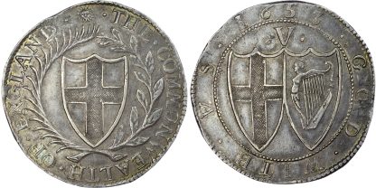 Commonwealth, Silver Crown, 1653