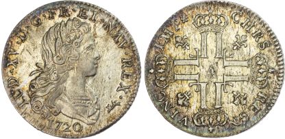 France, Louis XV (1715-1774), Louis d'argent, 1720 A