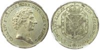 Sweden, Karl XIV Johan (1818-1844), silver Riksdaler Specie AU 58 - ex. Bruun